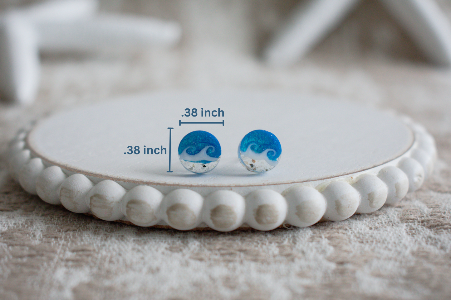 Mini Wave Stud Earrings