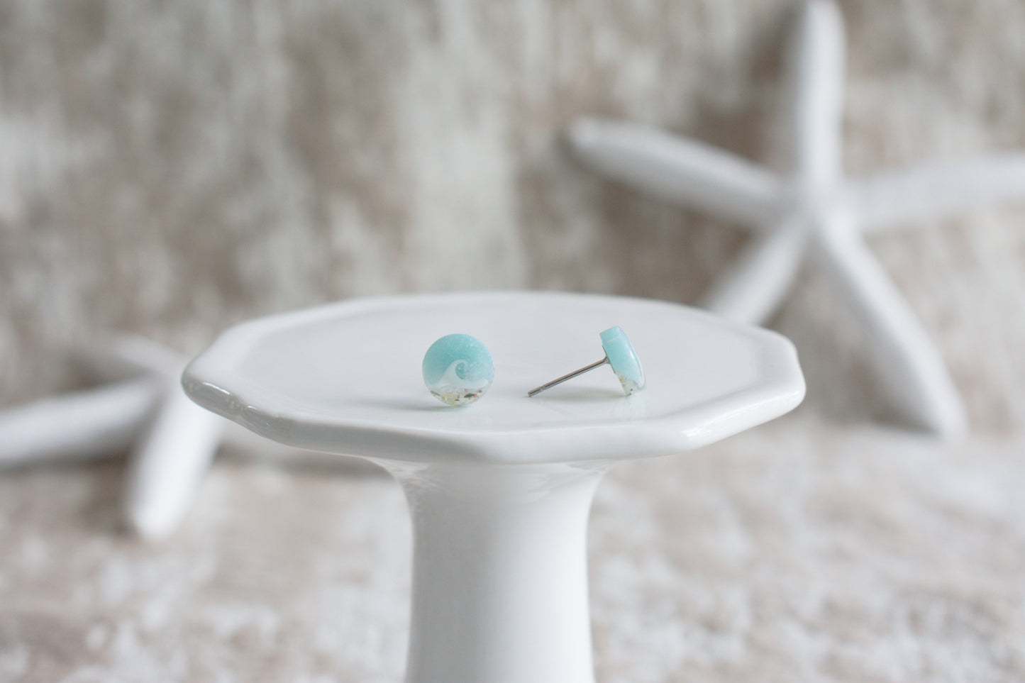 Mini Wave Stud Earrings