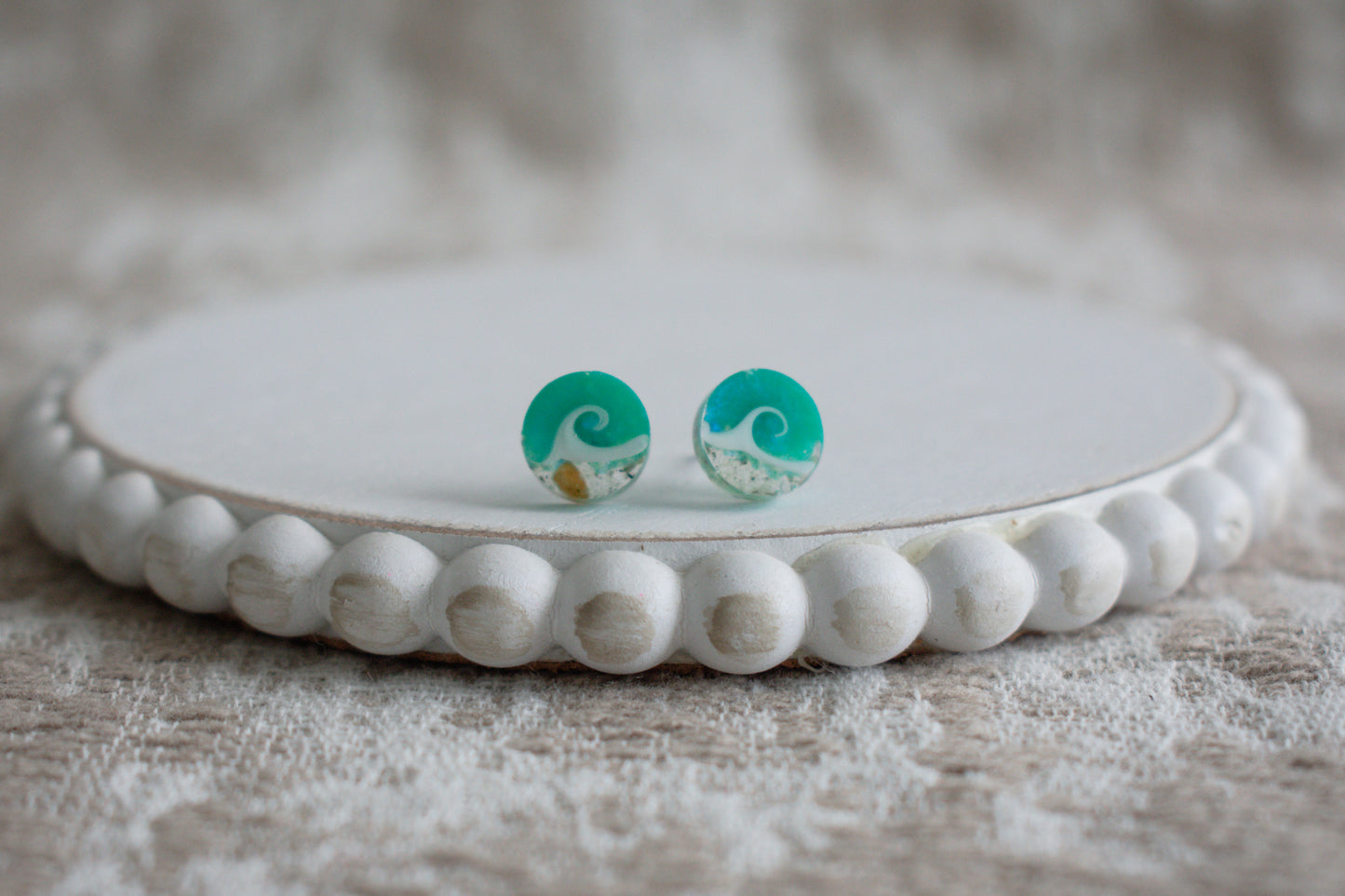 Mini Wave Stud Earrings