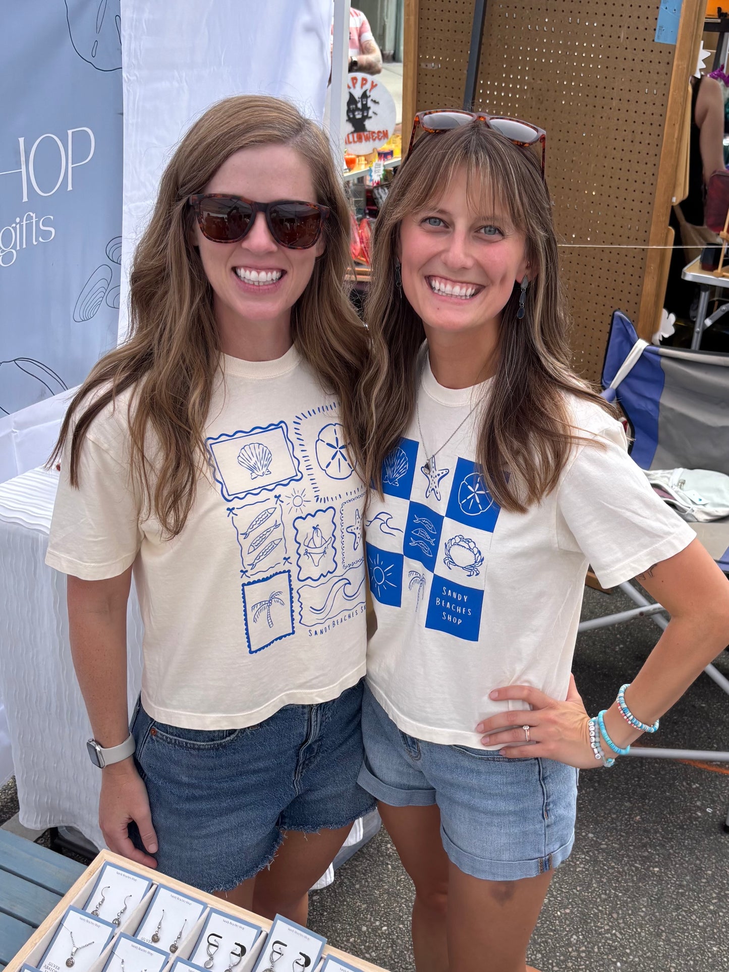 Coastal Grid TShirt (Quick Ship)