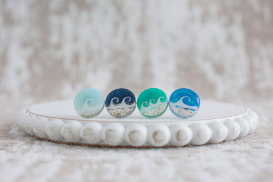 Wave Stud Earrings