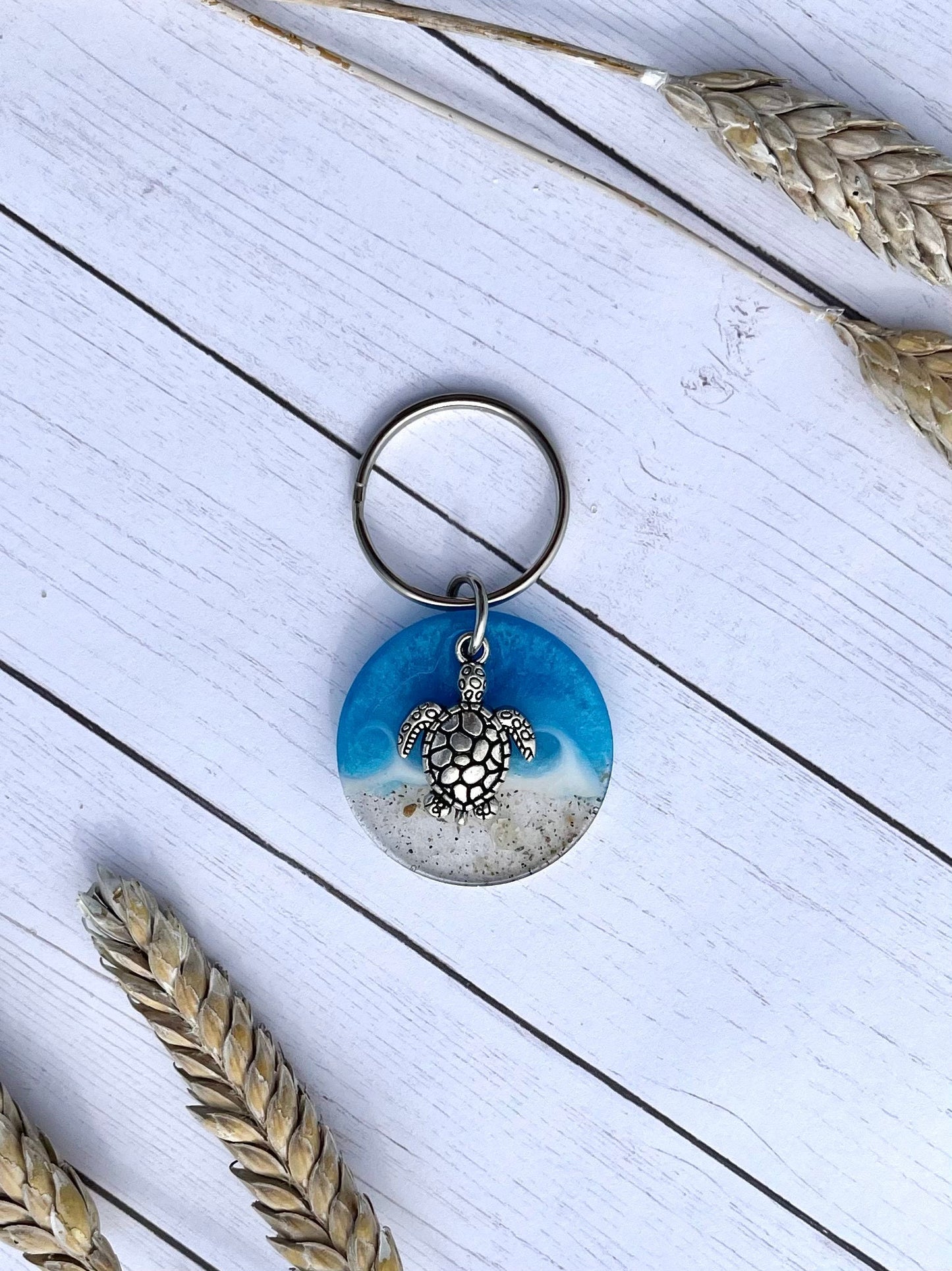 Prism Blue Wave Keychain