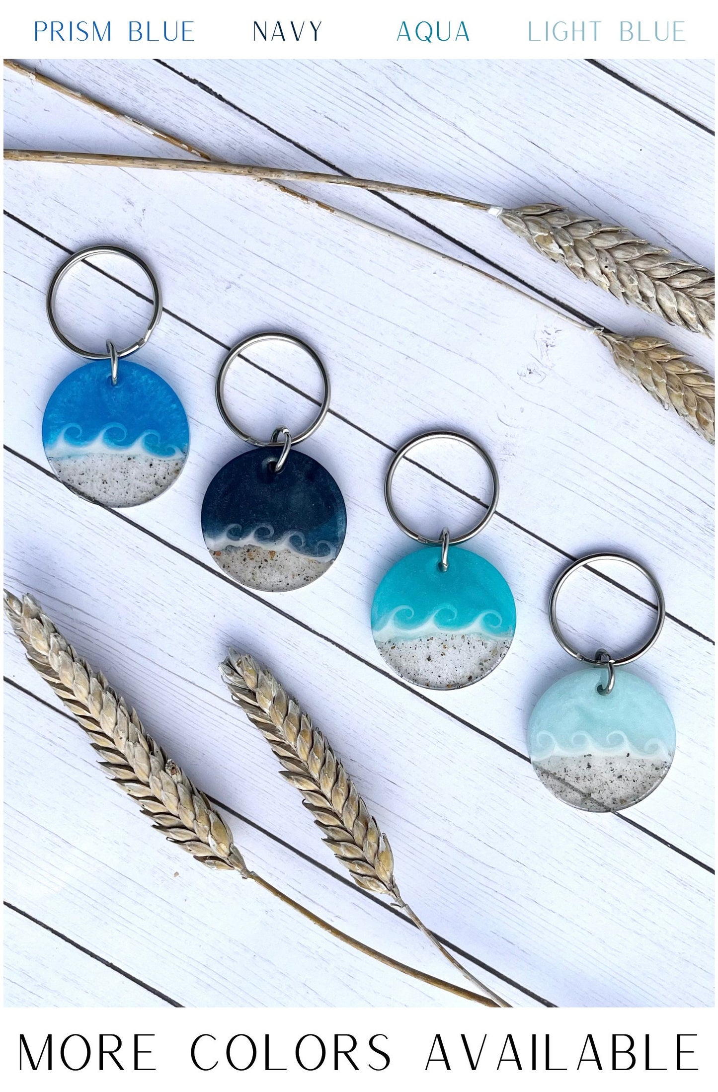 Prism Blue Wave Keychain
