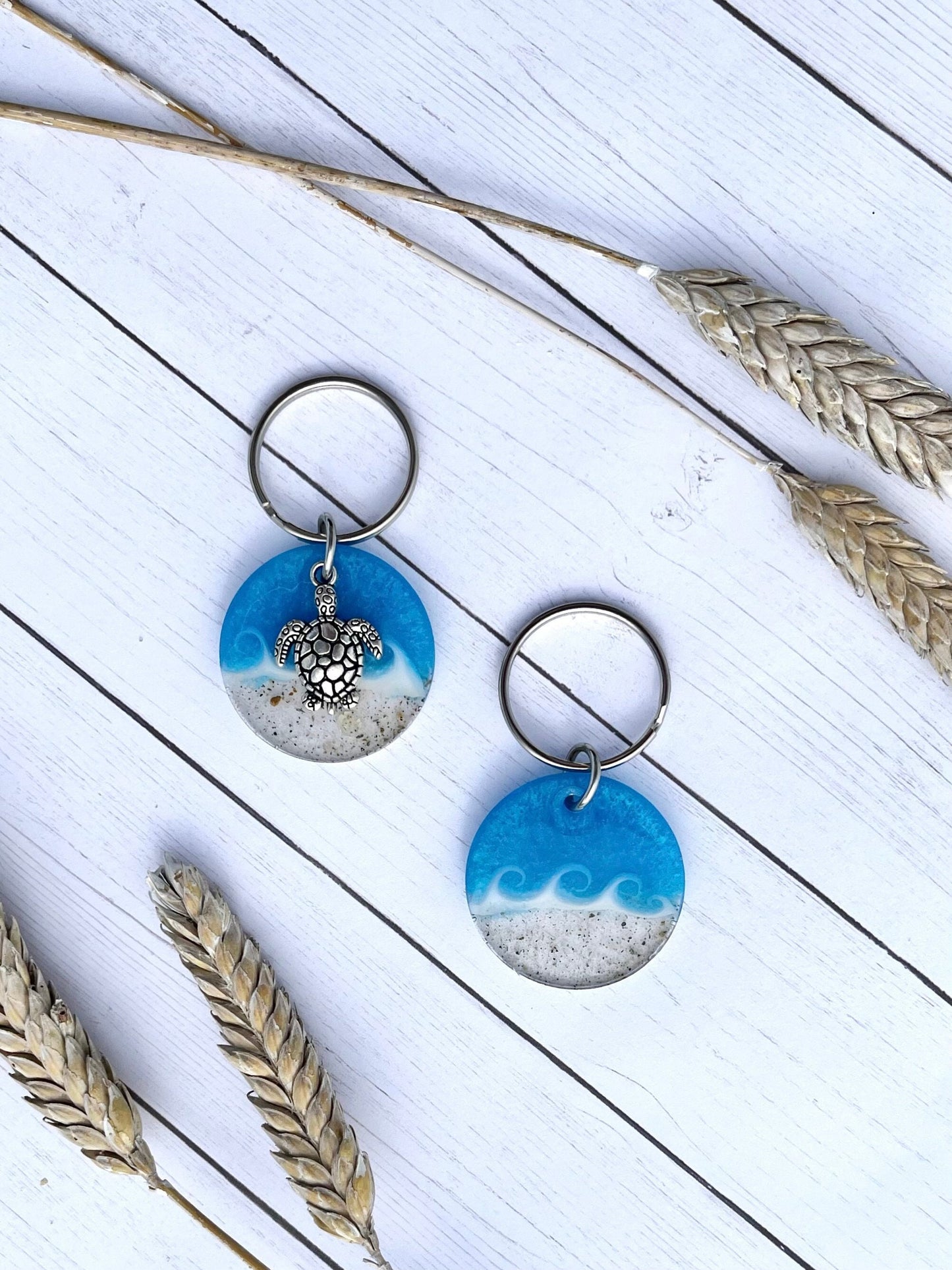 Prism Blue Wave Keychain