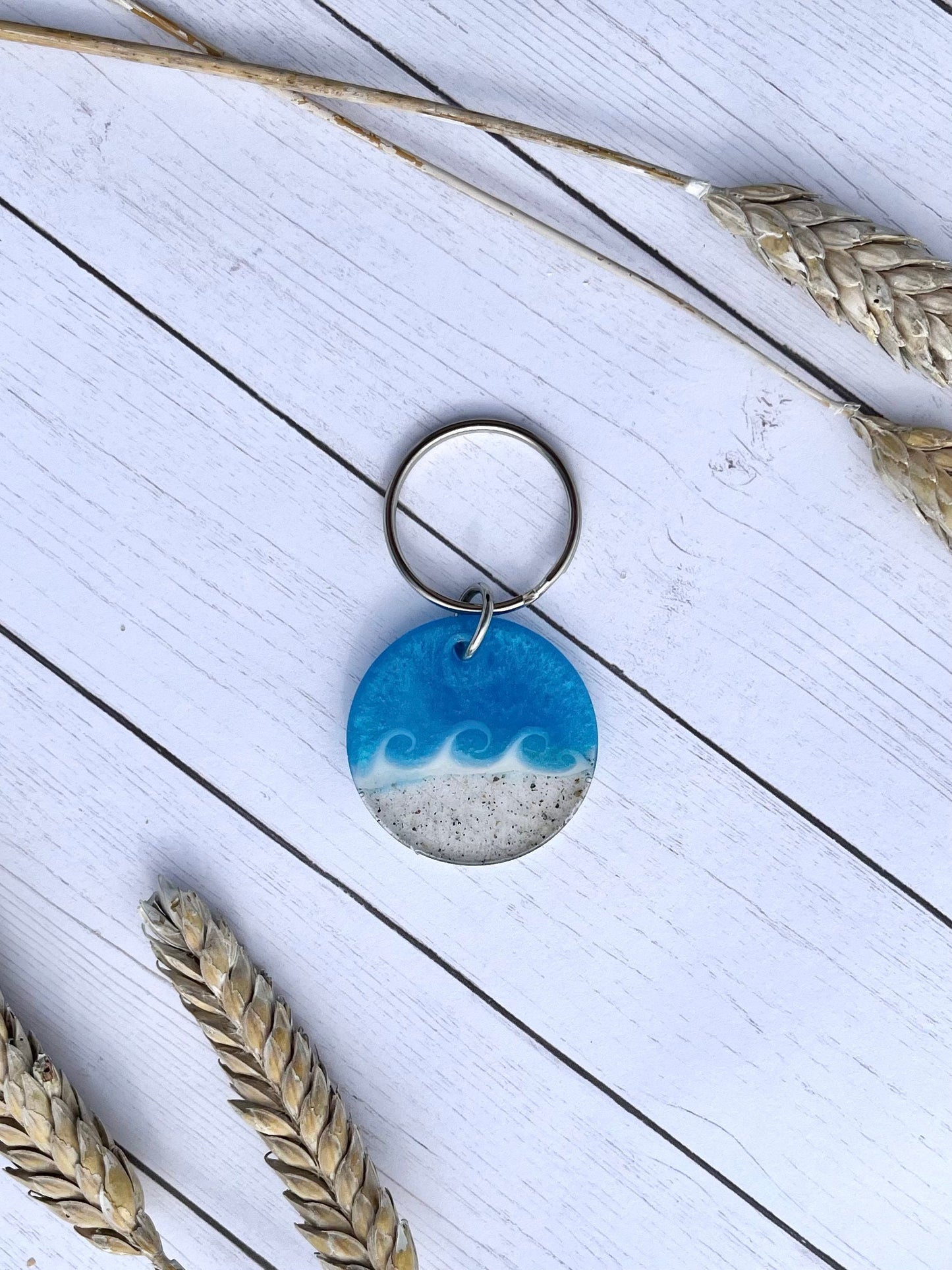 Prism Blue Wave Keychain