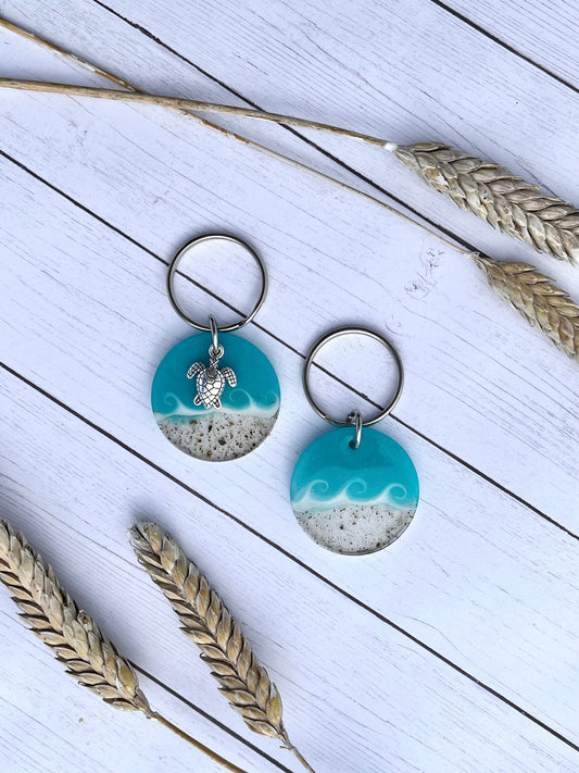Aqua Wave Keychain
