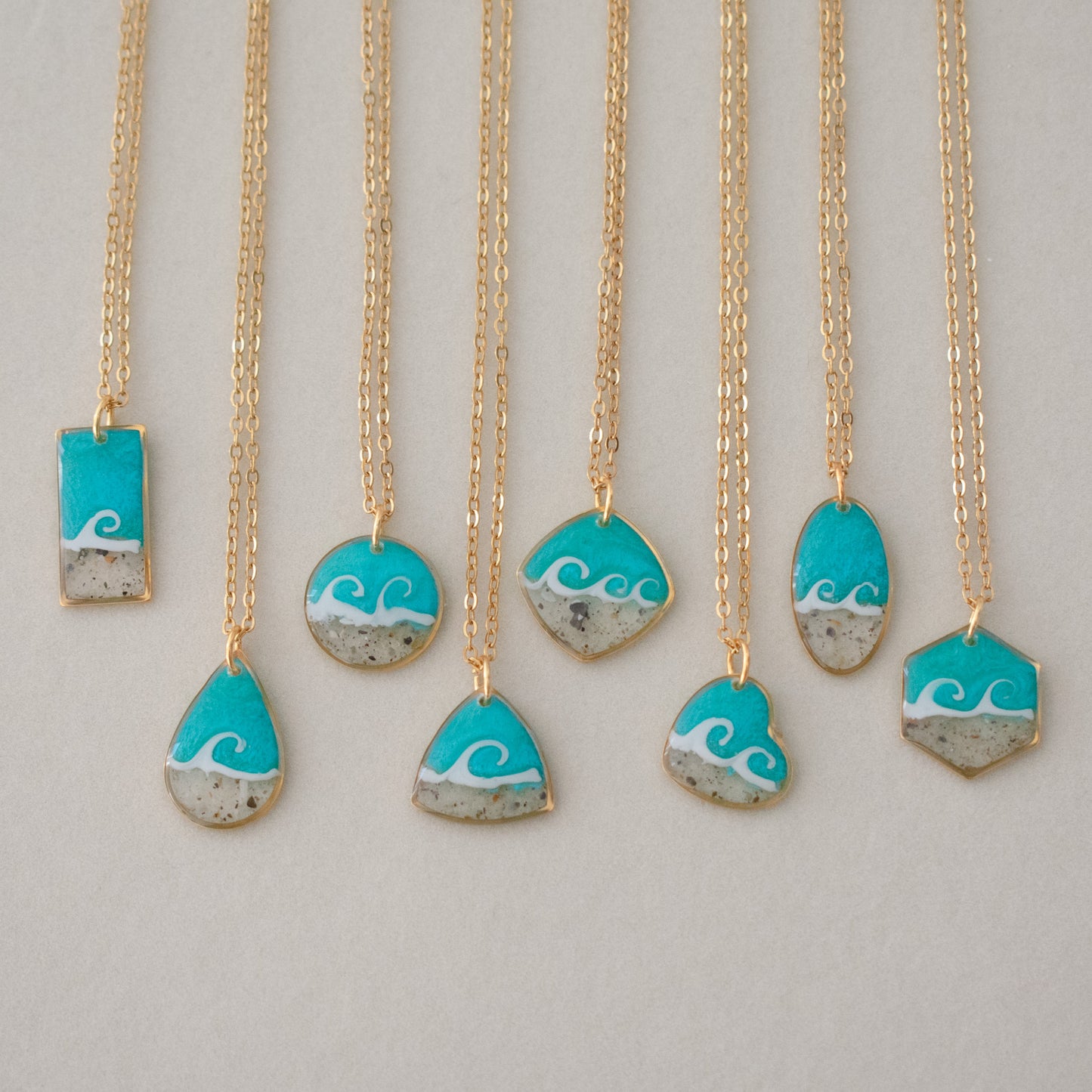 Wave Necklace in Gold