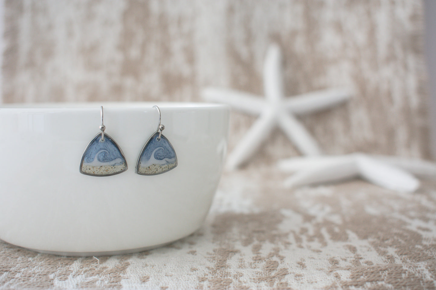 Triangle Wave Dangle in Silver