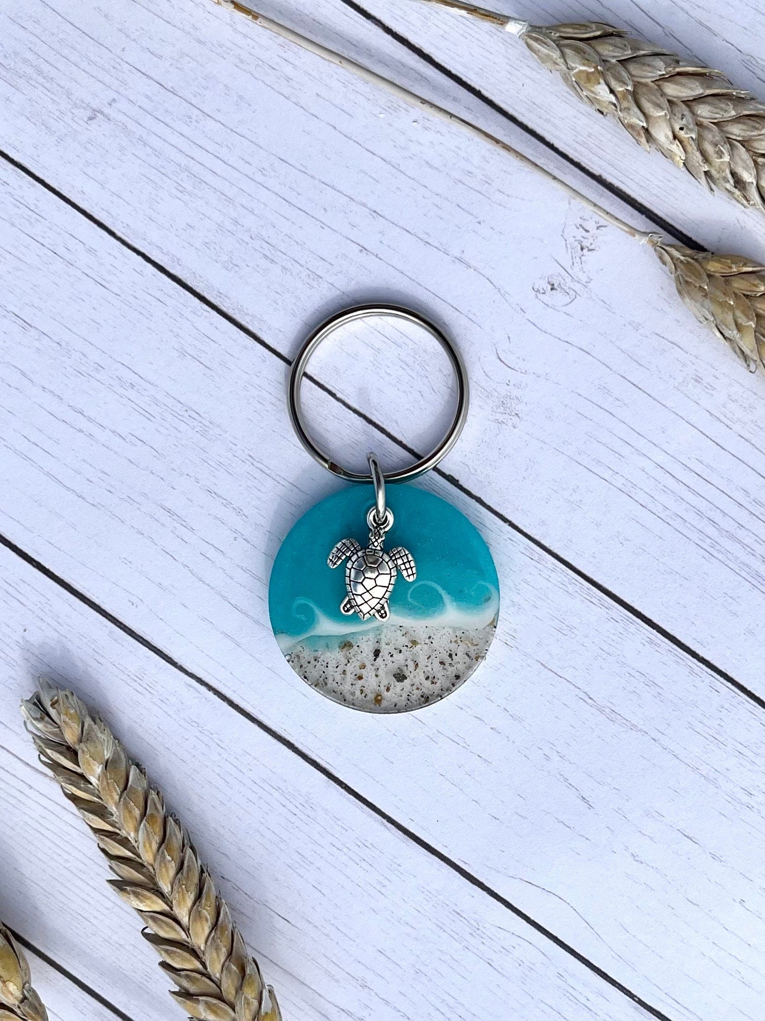 Aqua Wave Keychain – Sandy Beaches Shop